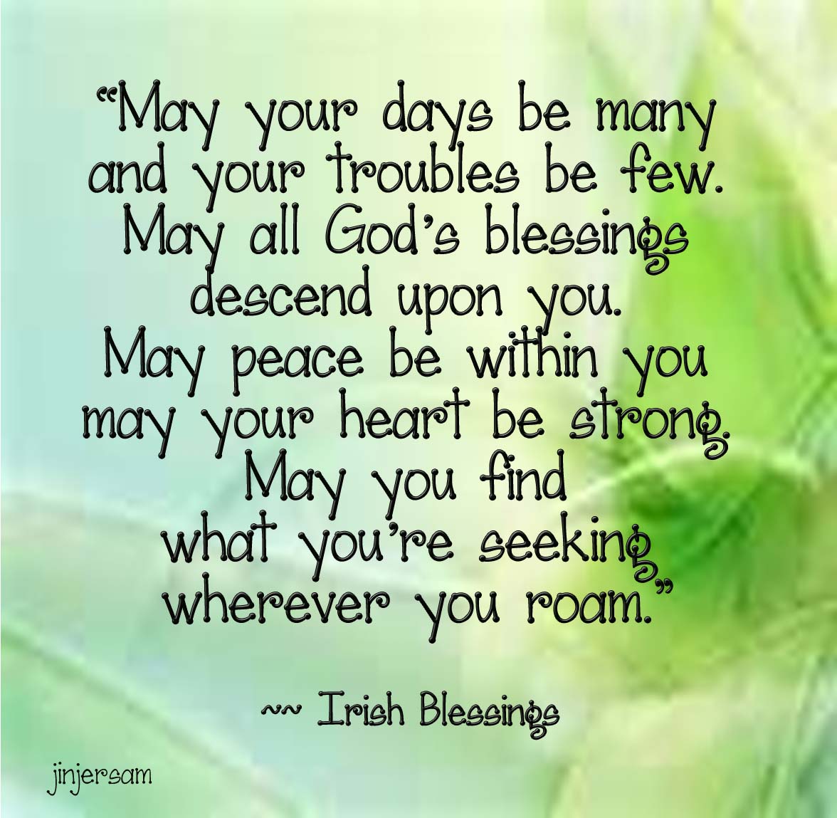 irish blessing wherever you roam