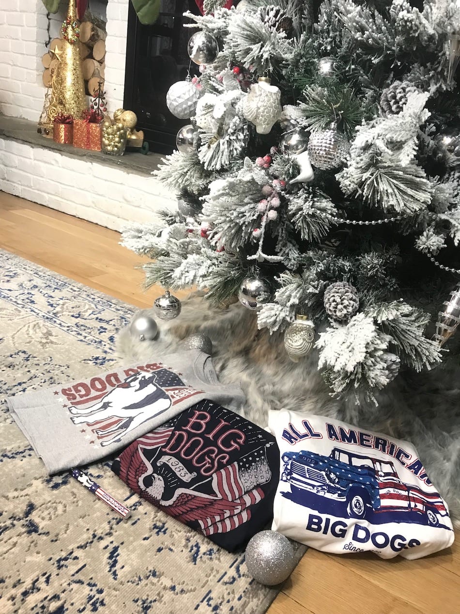 Big Dog Sportswear - under Christmas tree
