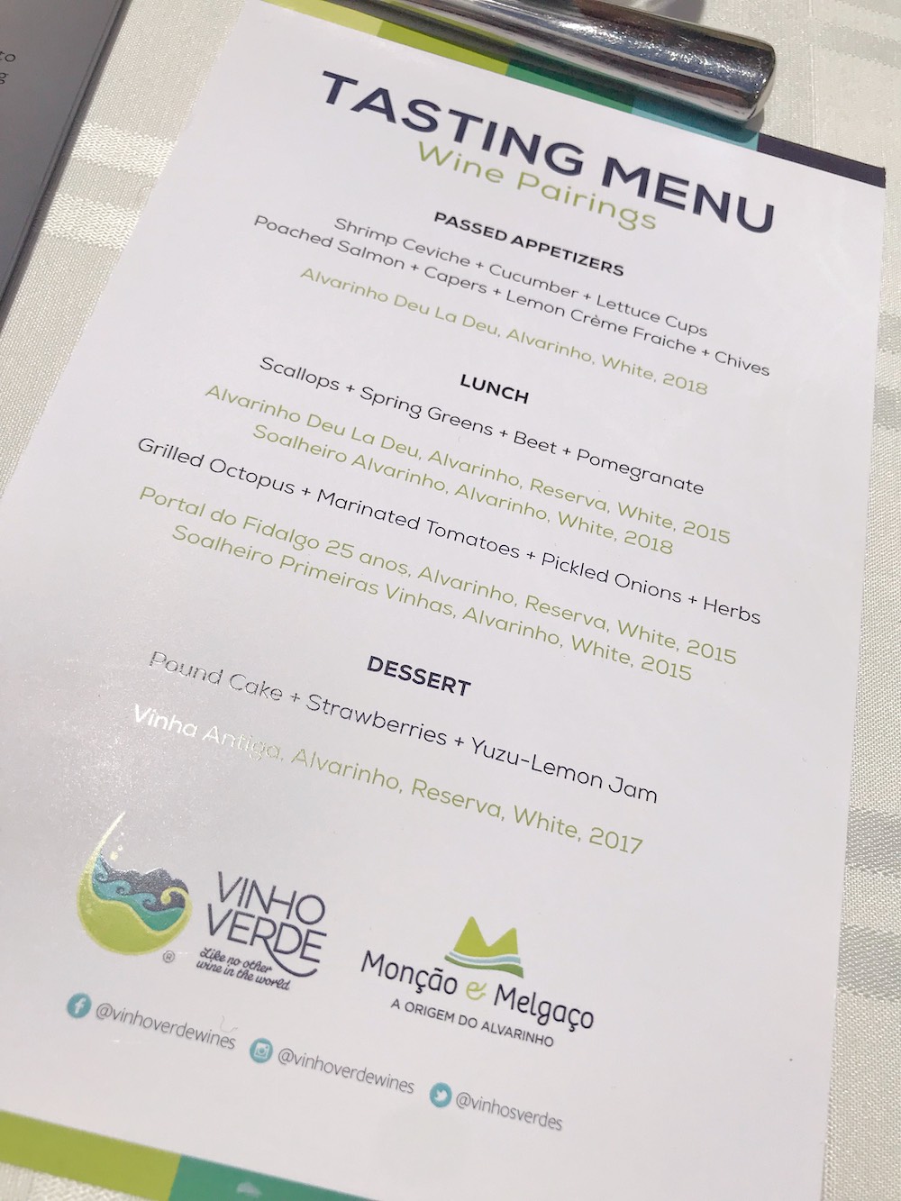 Vinho Verde Monção and Melgaço menu Vinho Verde Monção and Melgaço menu