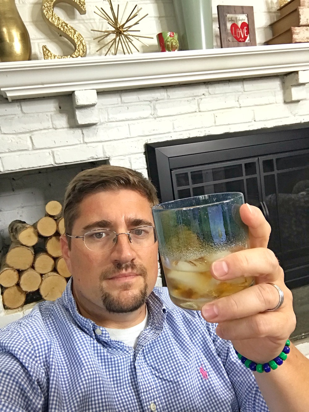 man holding cocktail glass drinkware from JFR Glass